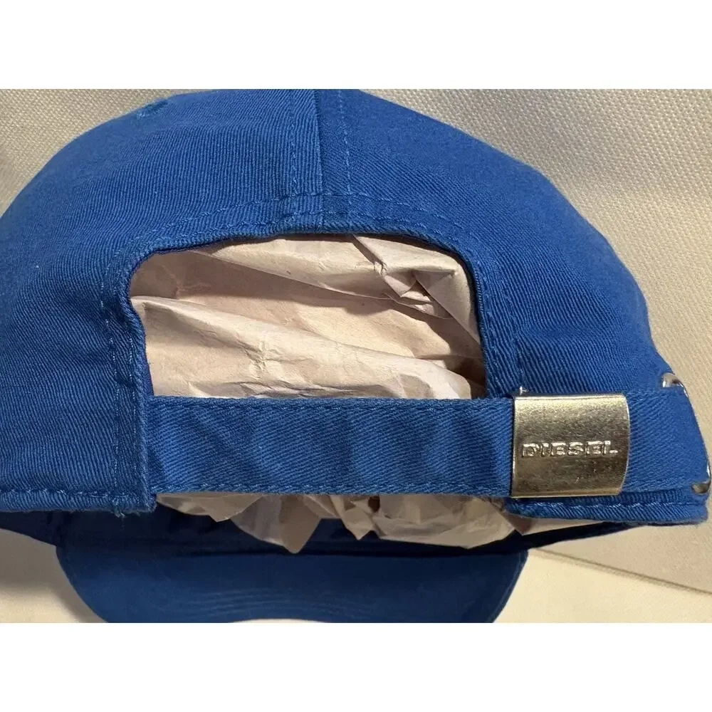 Diesel Kids Hat Cap Royal Blue with Embroidered Tiger Size 3 Large L